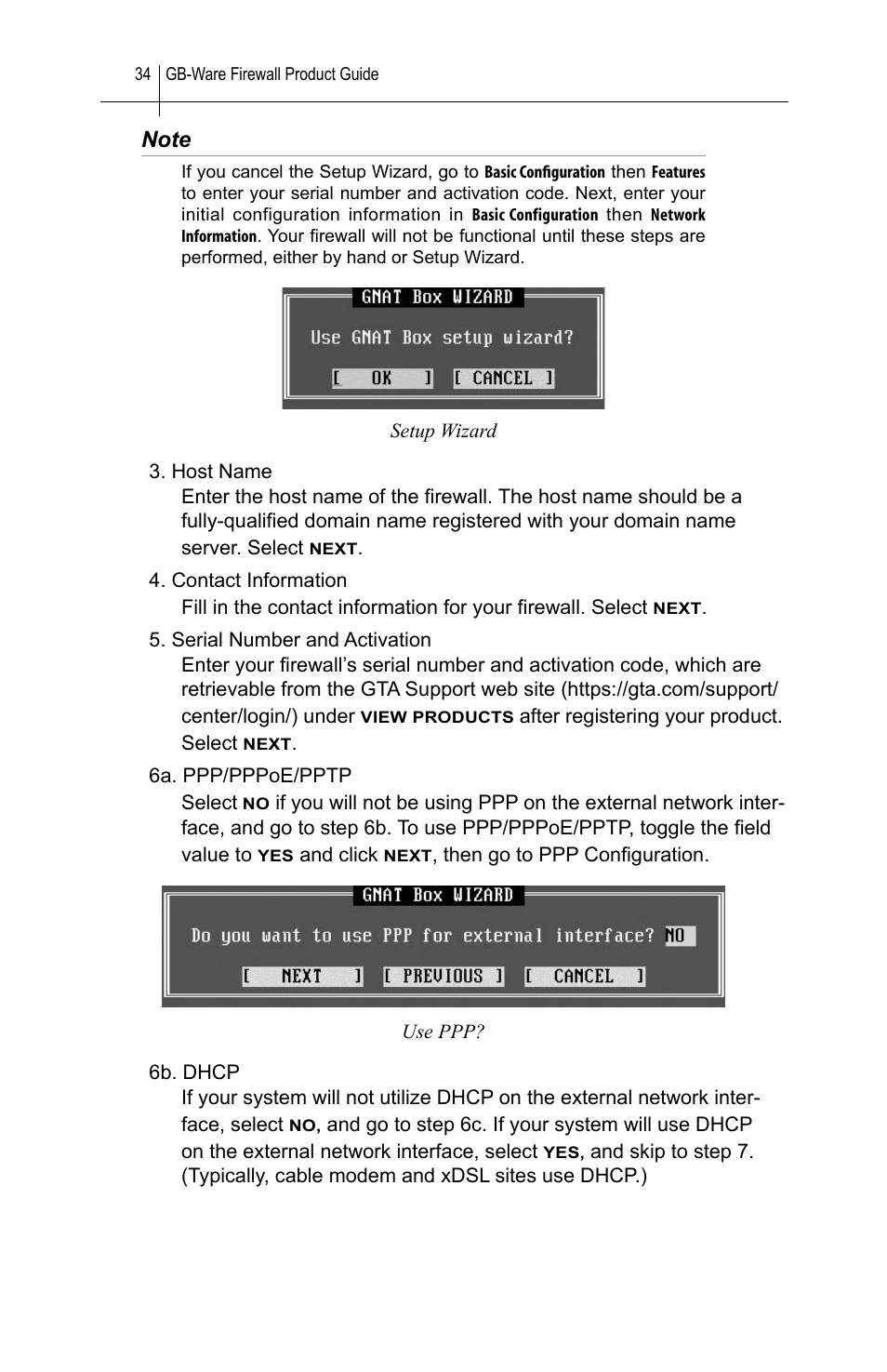 Global Technology Associates SOFTWARE FIREWALL GBWA200501-01 User Manual | Page 38 / 60