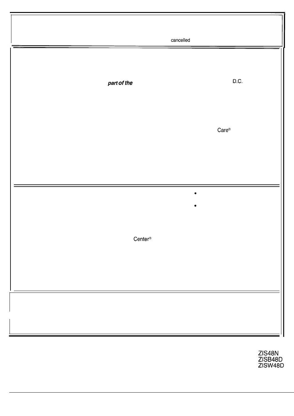 Warranty, Your monogram refrigerator, What is covered | What is not covered | GE Monogram ZS48N User Manual | Page 23 / 24