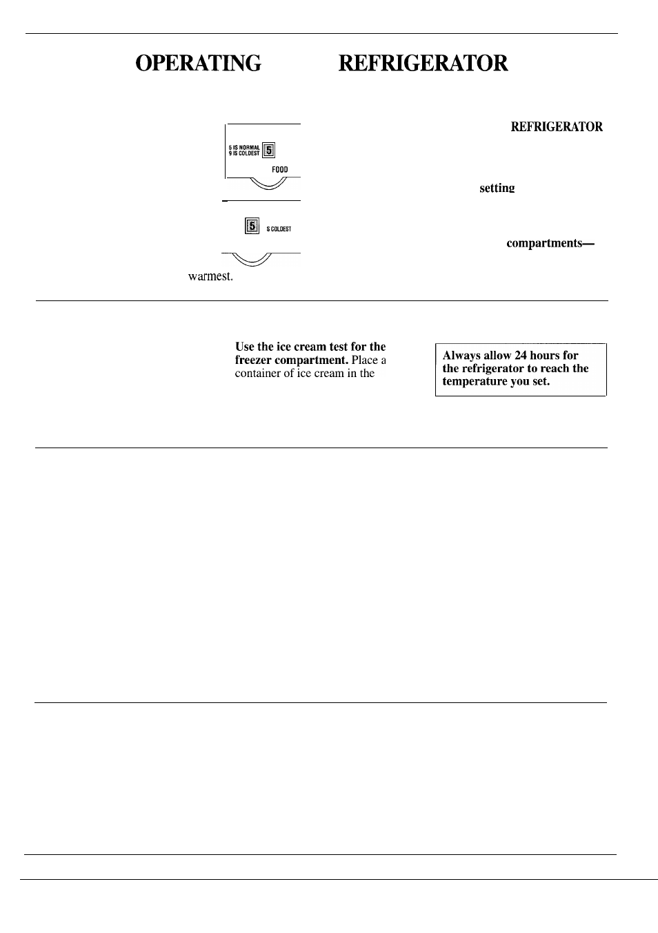 Power saver switch, Temperature controls, Your | Set temperature controls, How to test temperatures, No defrosting | GE Monogram ZS48N User Manual | Page 5 / 24