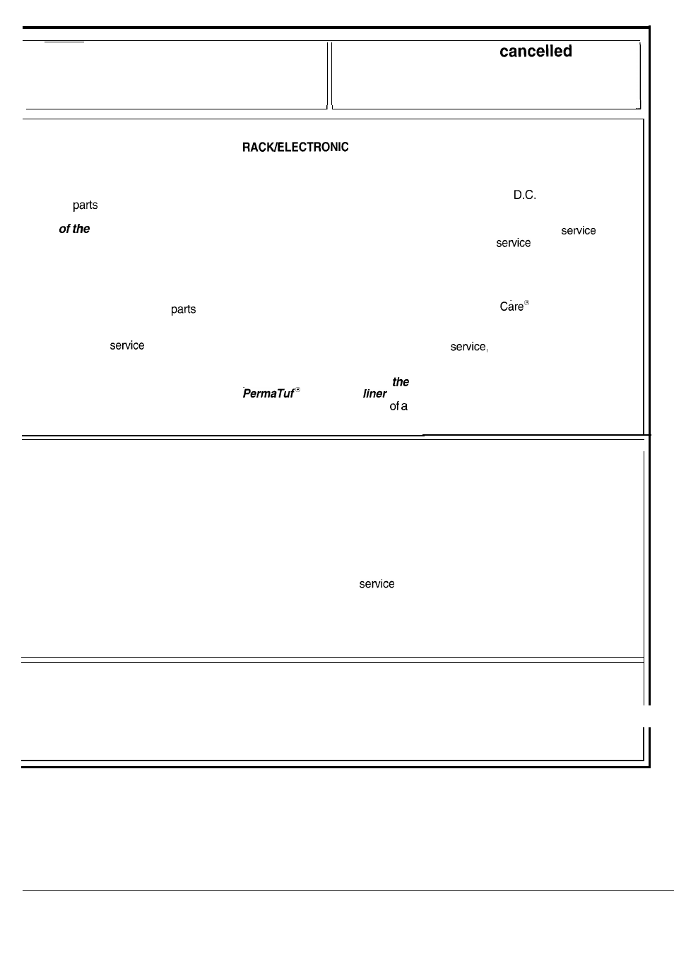 Warranty, What is not covered | GE Monogram ZBD3000 User Manual | Page 27 / 28