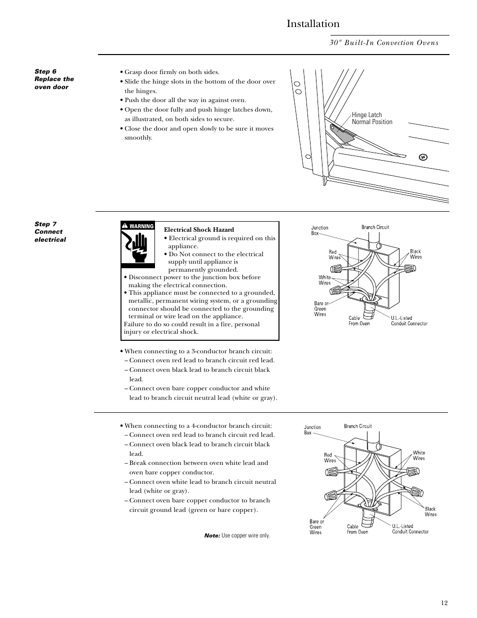 Installation | GE Monogram ZET857SYSS User Manual | Page 12 / 16