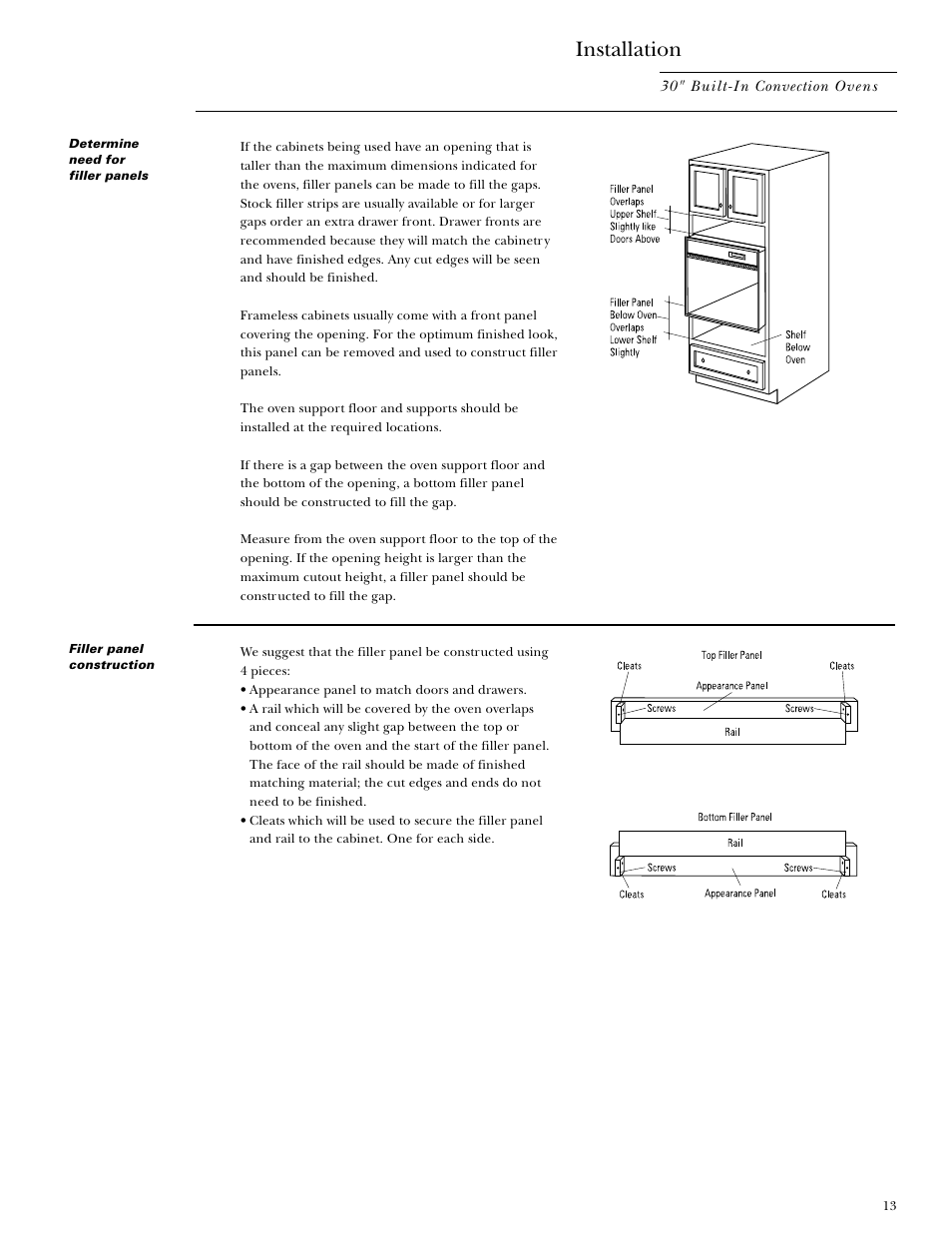 Installation | GE Monogram ZET857SYSS User Manual | Page 13 / 16