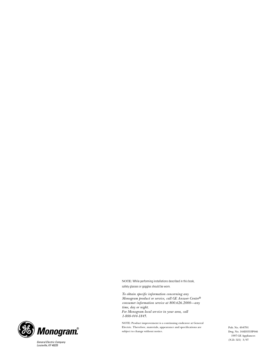 Monogram | GE Monogram ZET857SYSS User Manual | Page 16 / 16
