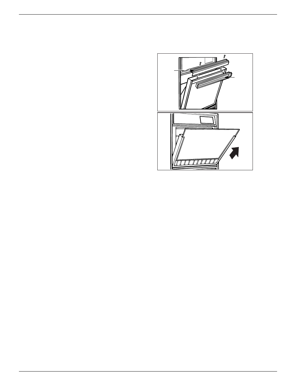 Door and access panels, Changing the bin door panel, Door and access panels , 13 | Changing the bin, Door panel, 12 door and access panels | GE Monogram ZDIB50 User Manual | Page 12 / 44