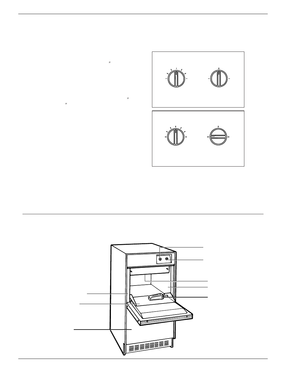 6operacion de su maquina para hacer hielo, Caracteristicas de su maquina para hacer hielo, Ajustando los controles | GE Monogram ZDIB50 User Manual | Page 28 / 44