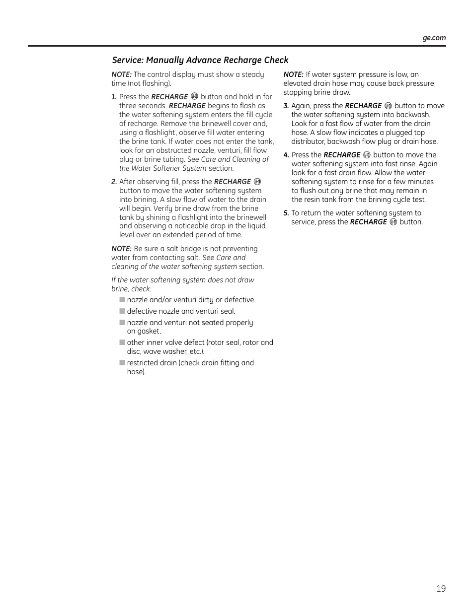 GE Monogram GXSF18G User Manual | Page 19 / 64
