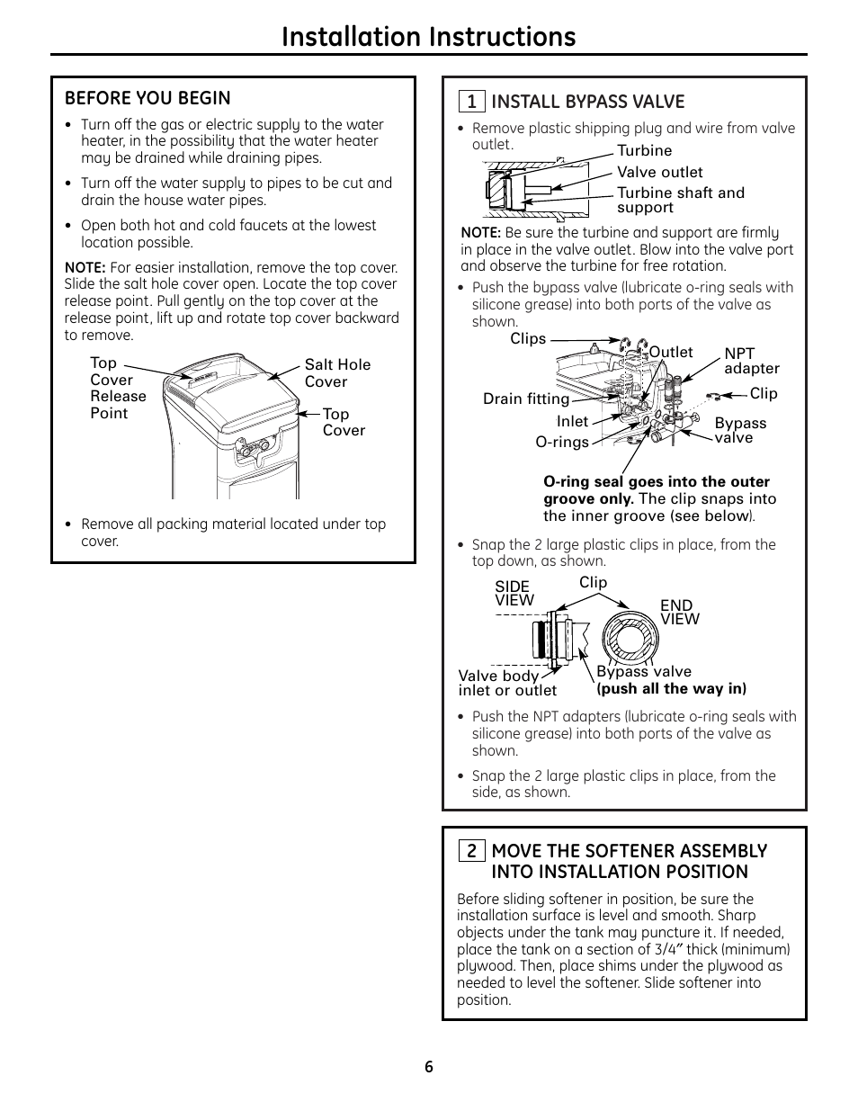Step-by-step instructions, Installation instructions | GE Monogram GXSF18G User Manual | Page 6 / 64