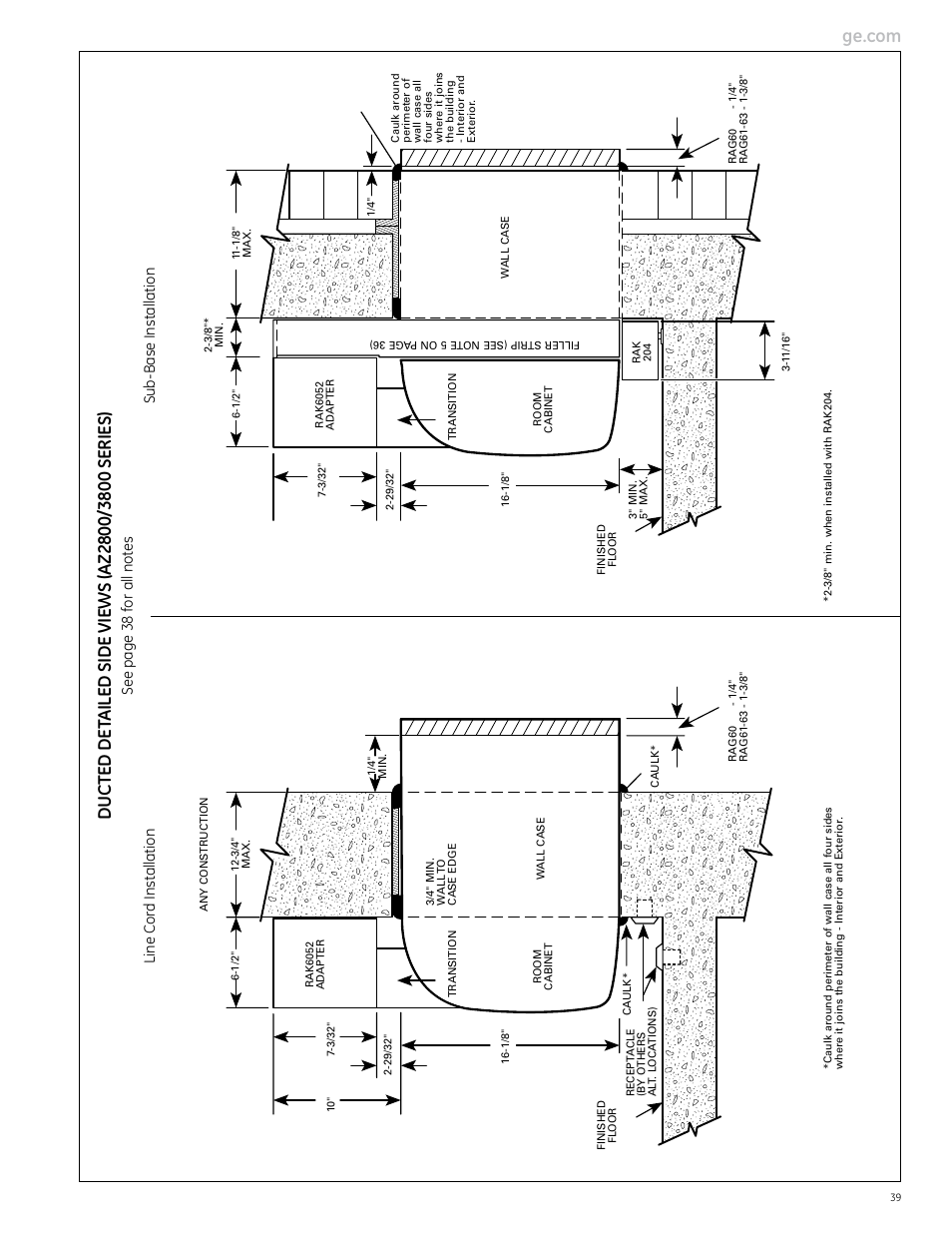 GE Monogram 5800 Series User Manual | Page 39 / 60
