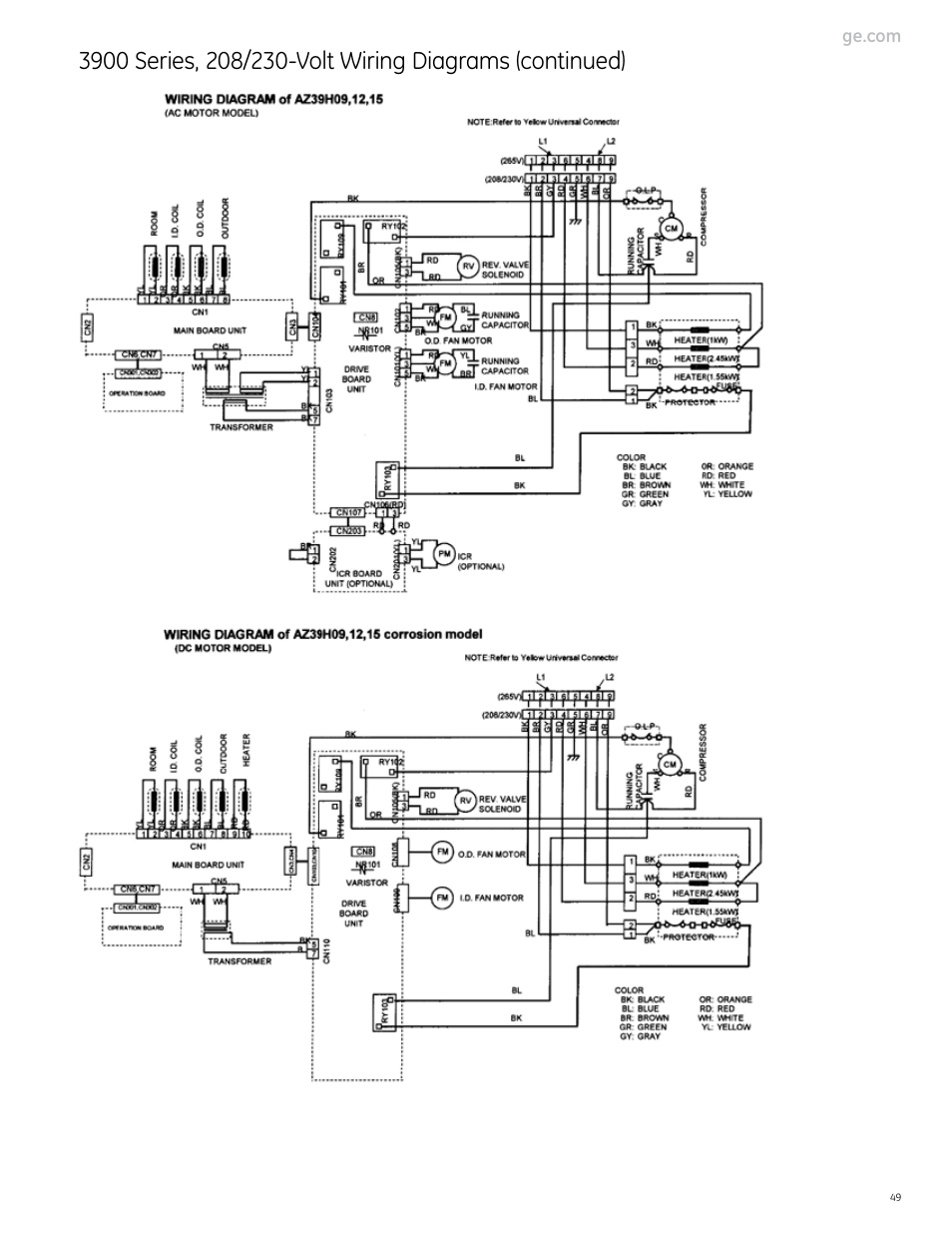 GE Monogram 5800 Series User Manual | Page 49 / 60