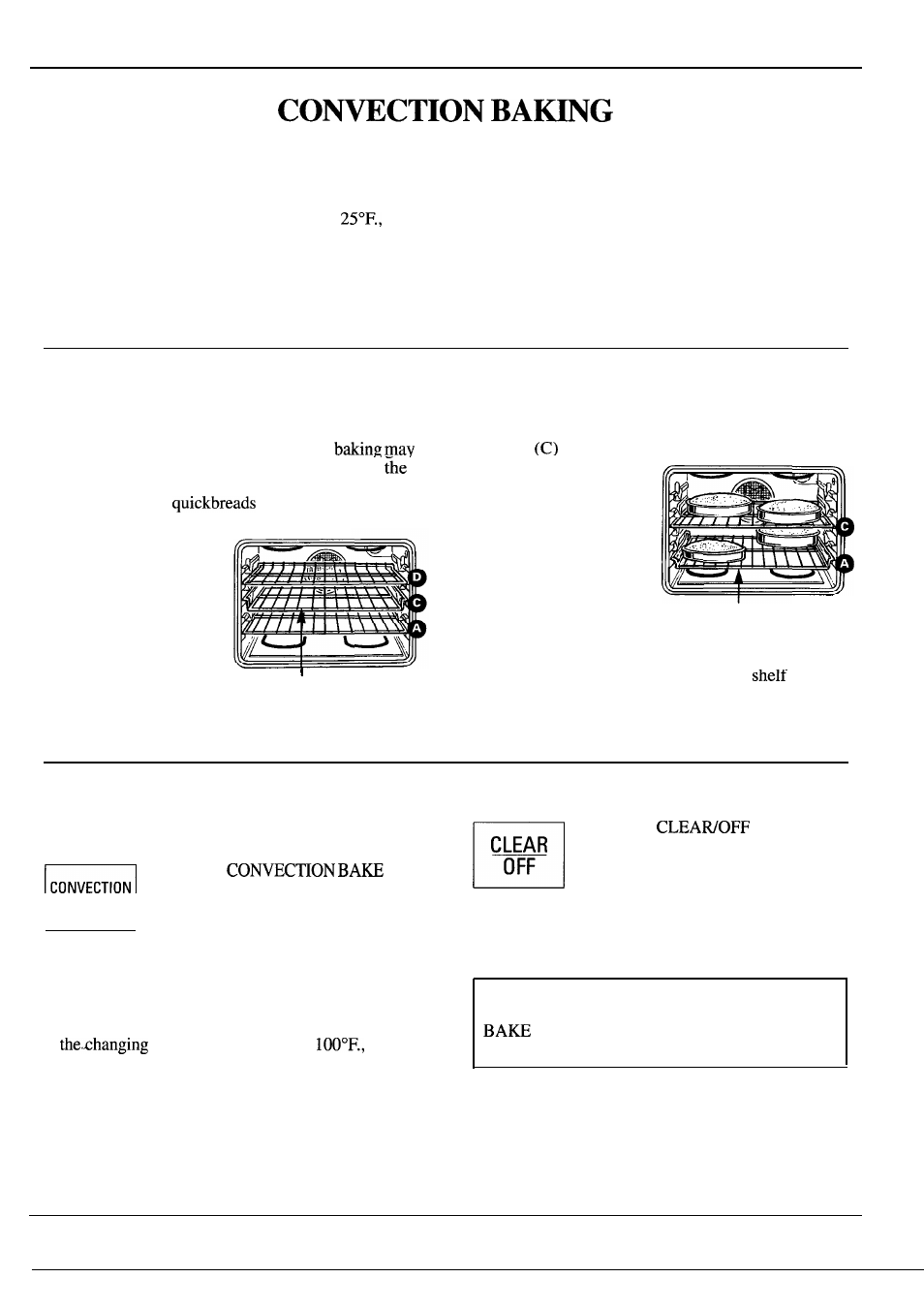 Convection baking –15, Multi-shelf baking | GE Monogram ZEK73WP User Manual | Page 13 / 40