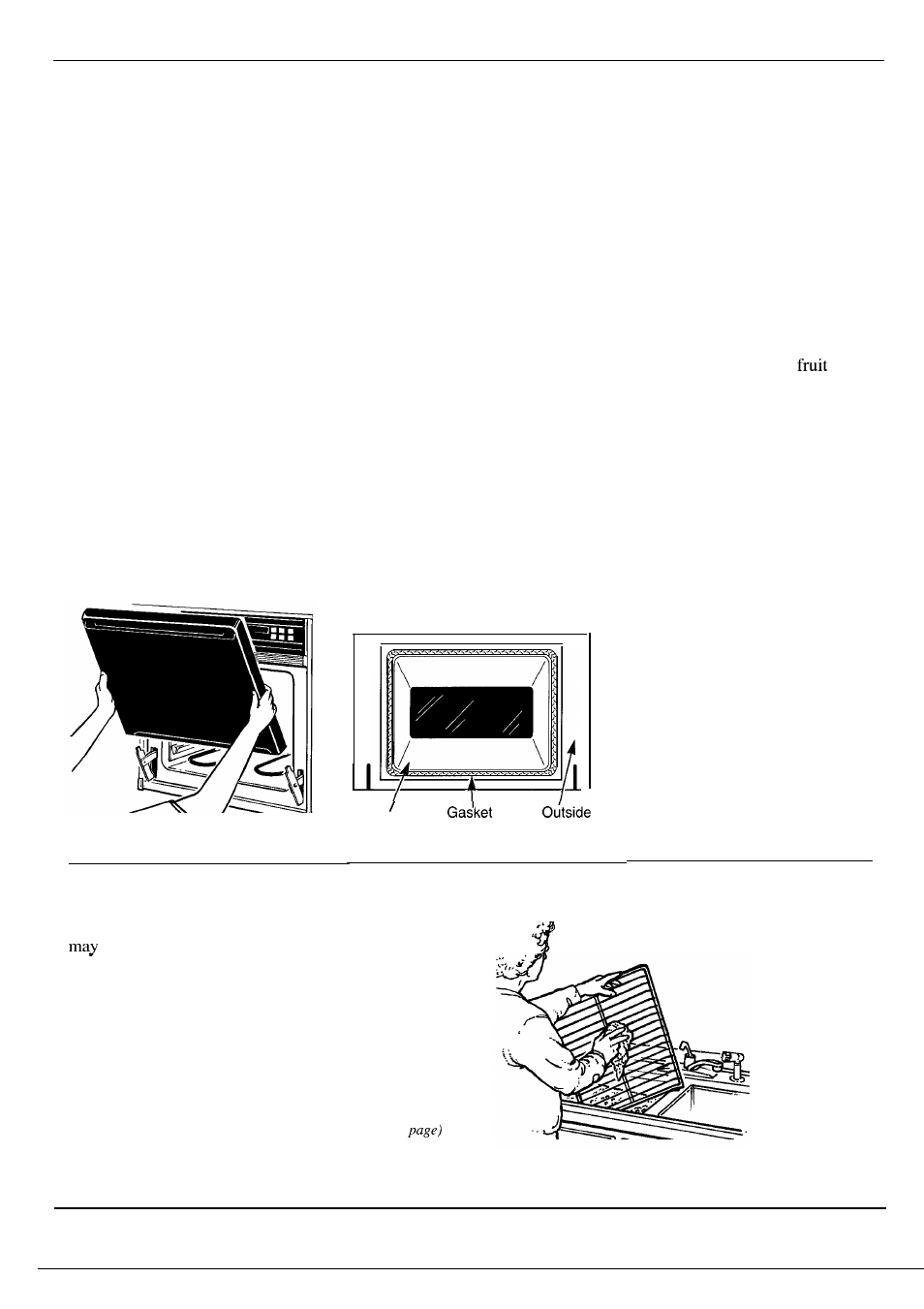 Oven oven shelves, Oven door, Oven shelves and convection roasting rack | GE Monogram ZEK73WP User Manual | Page 35 / 40