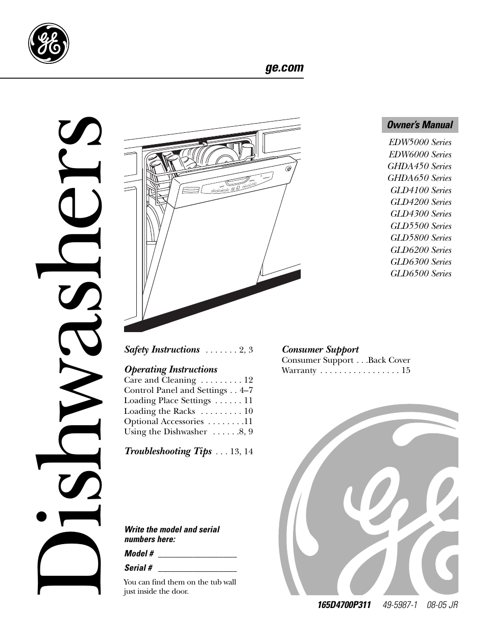 GE Monogram GHDA450 User Manual | 16 pages