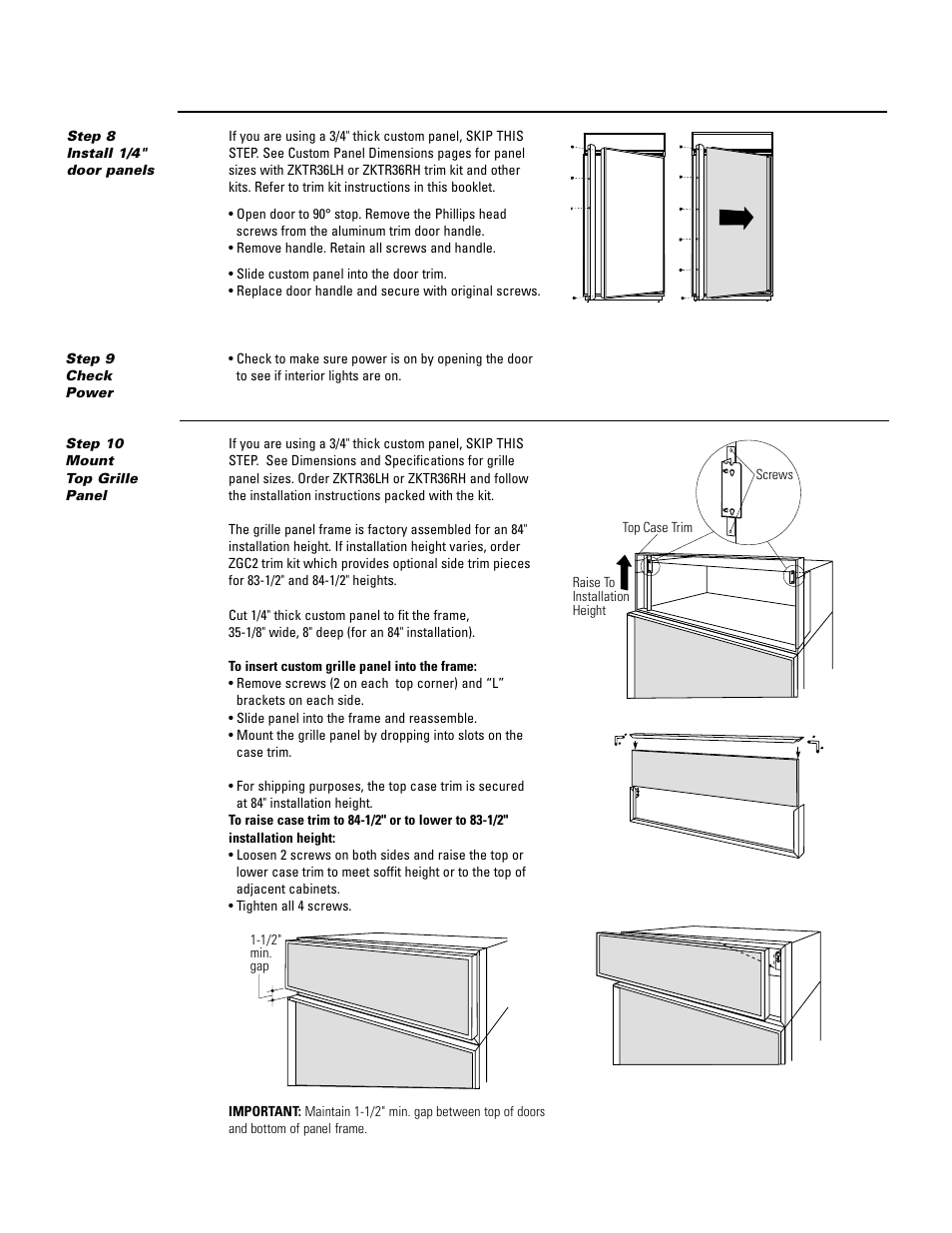 GE Monogram ZIF36N RH User Manual | Page 17 / 40