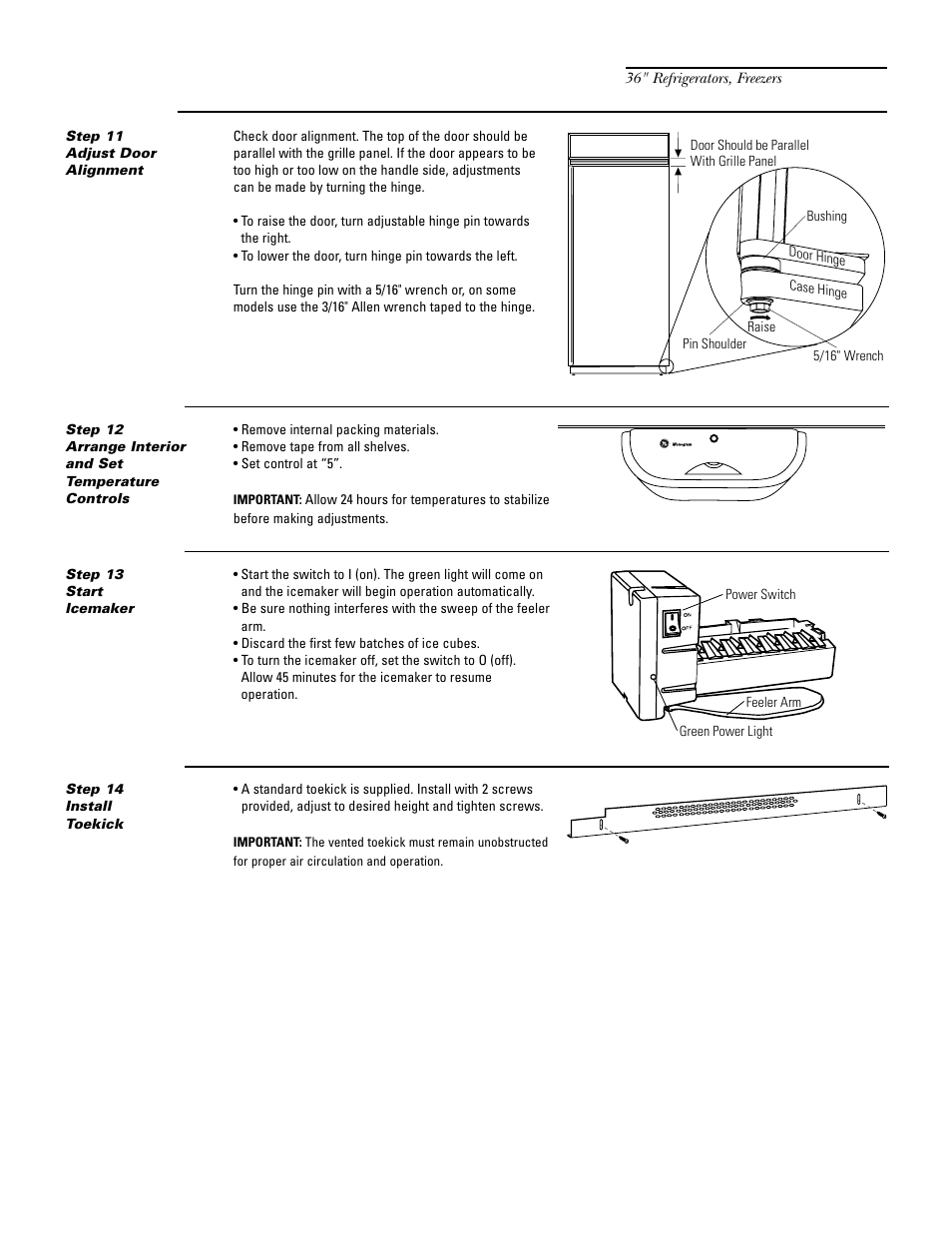 Installation | GE Monogram ZIF36N RH User Manual | Page 18 / 40