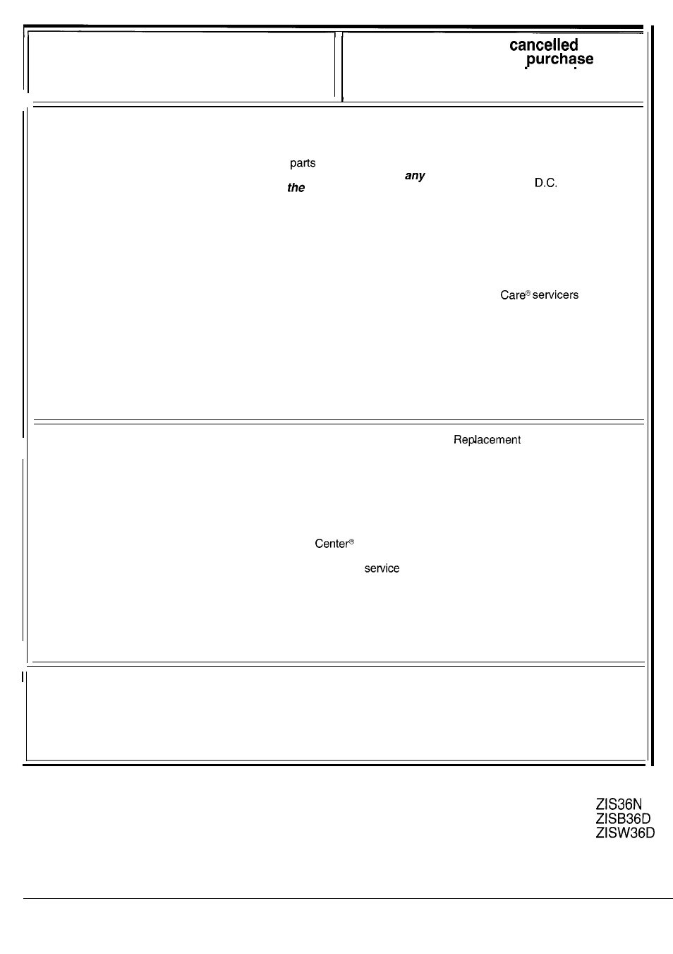 Warranty, Staple, Your monogram refrigerator | Sales slip or check, What is covered, What is not covered | GE Monogram ZIS36N User Manual | Page 23 / 24