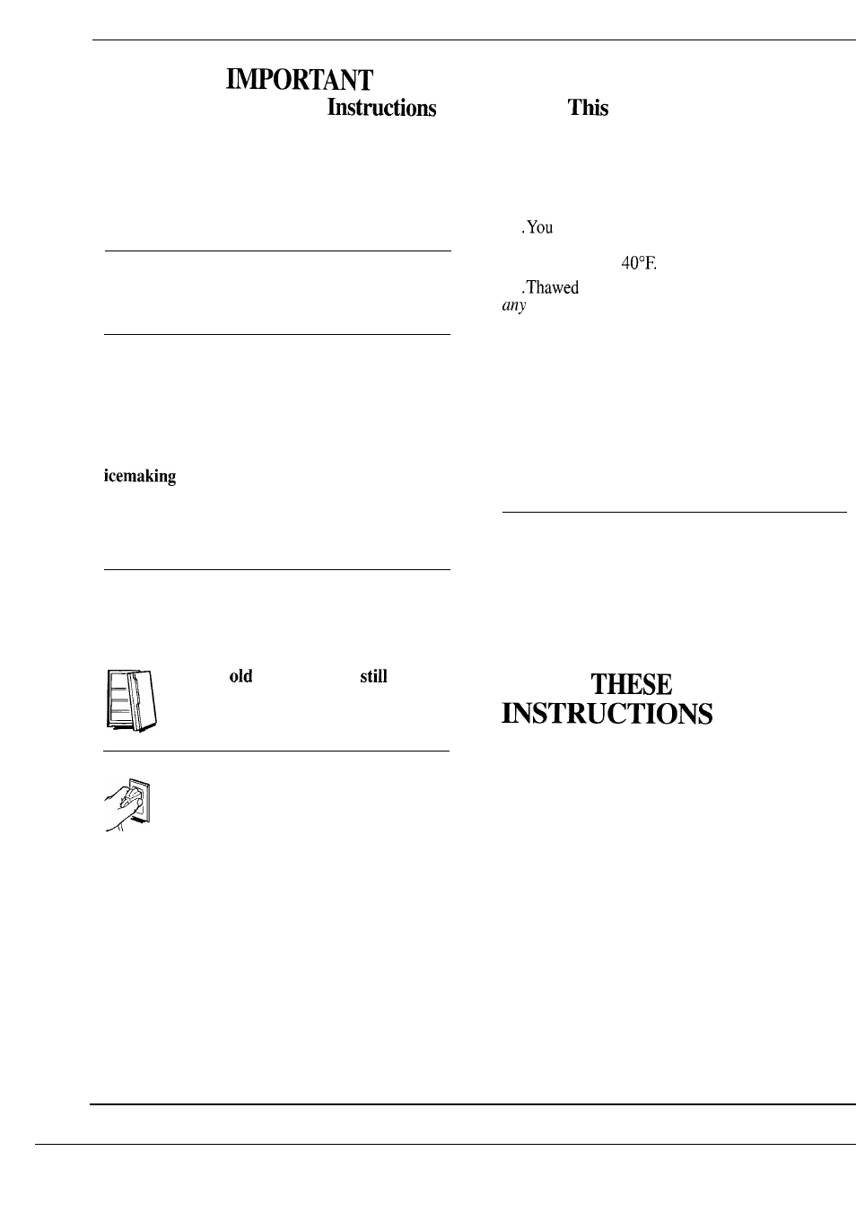Safety instructions, Save, Read all before using appliance | GE Monogram ZIS36N User Manual | Page 4 / 24