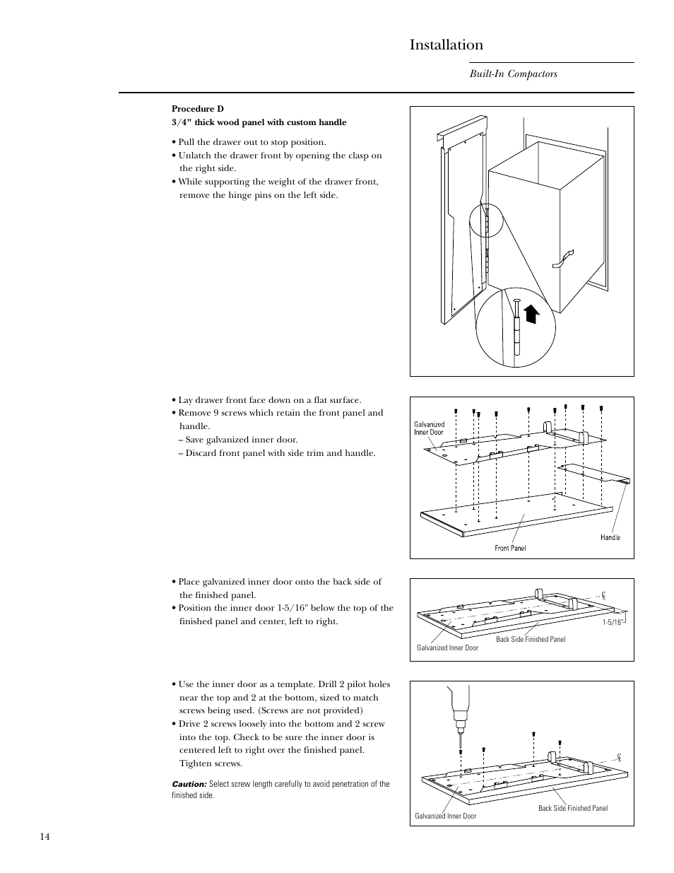 Installation | GE Monogram MONOGRAM ZCG3100 User Manual | Page 14 / 16