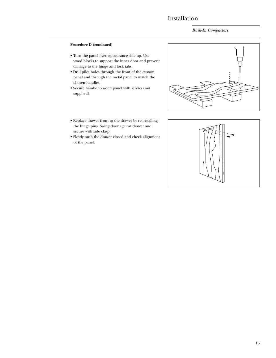 Installation | GE Monogram MONOGRAM ZCG3100 User Manual | Page 15 / 16
