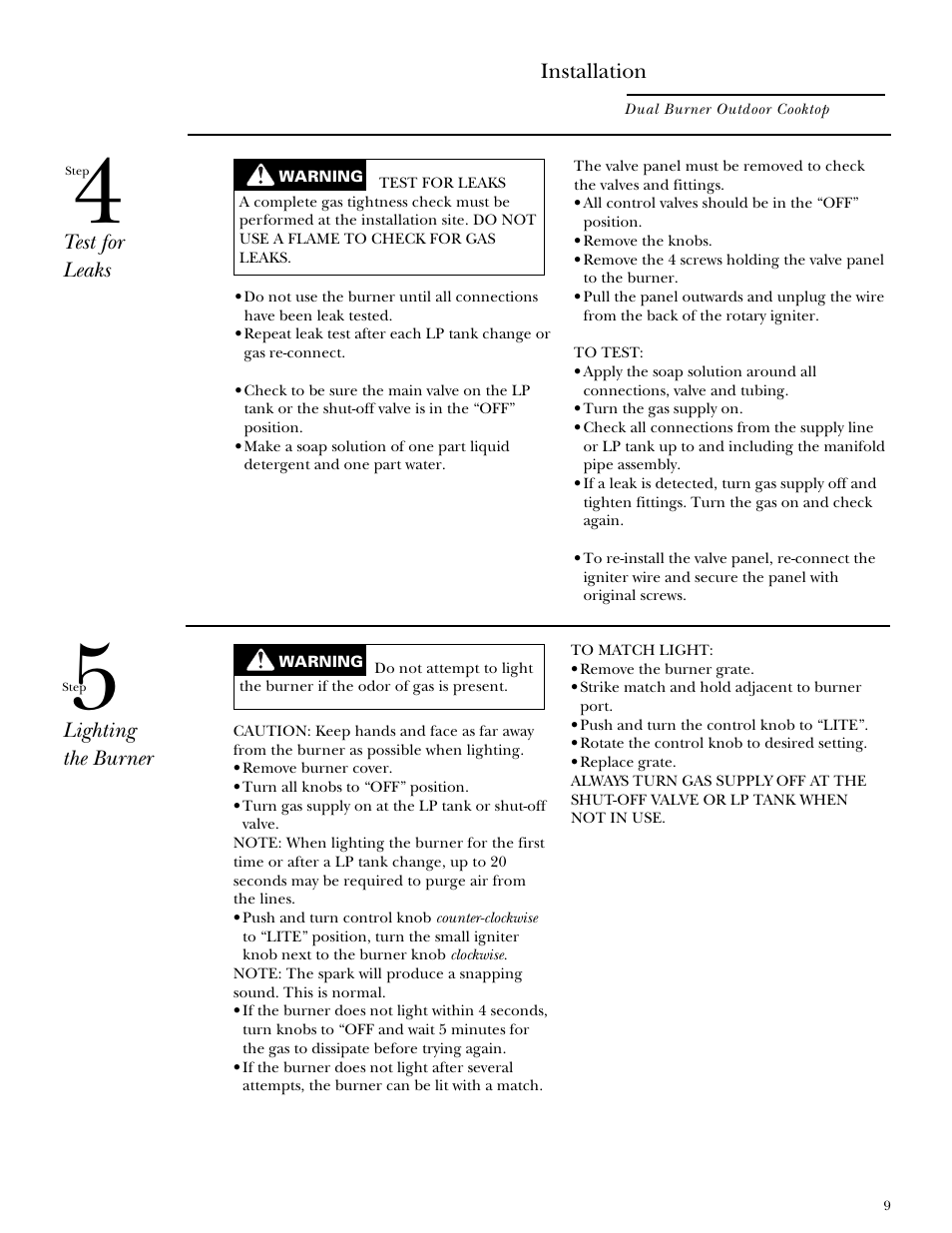 GE Monogram ZX2L SS User Manual | Page 9 / 12