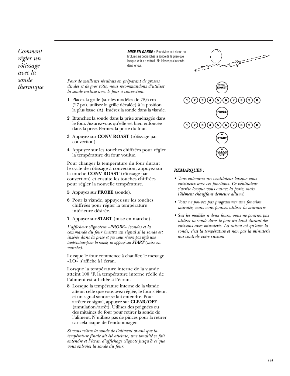 GE Monogram ZEK938 – 27 ″ Single Wall Oven User Manual | Page 69 / 136