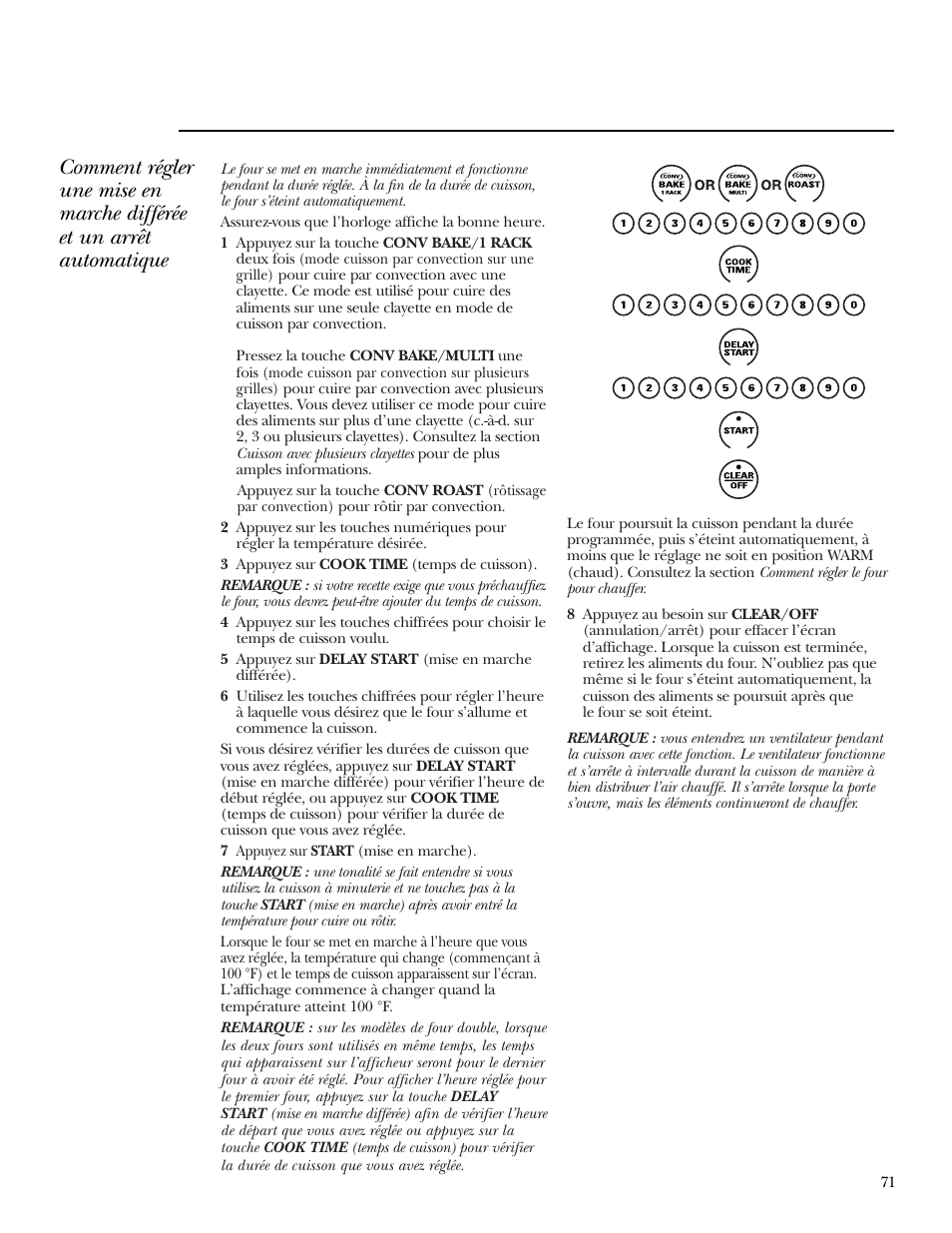 GE Monogram ZEK938 – 27 ″ Single Wall Oven User Manual | Page 71 / 136