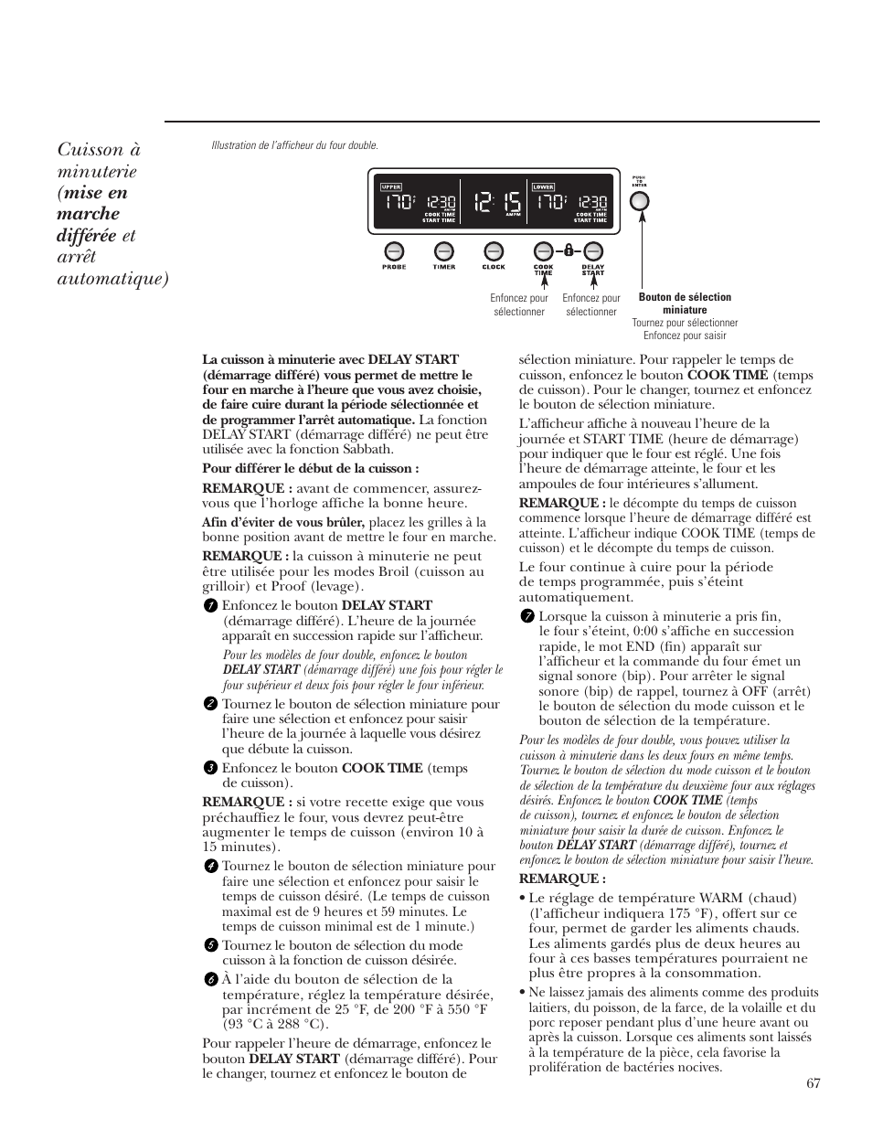 GE Monogram ZET2S User Manual | Page 67 / 128