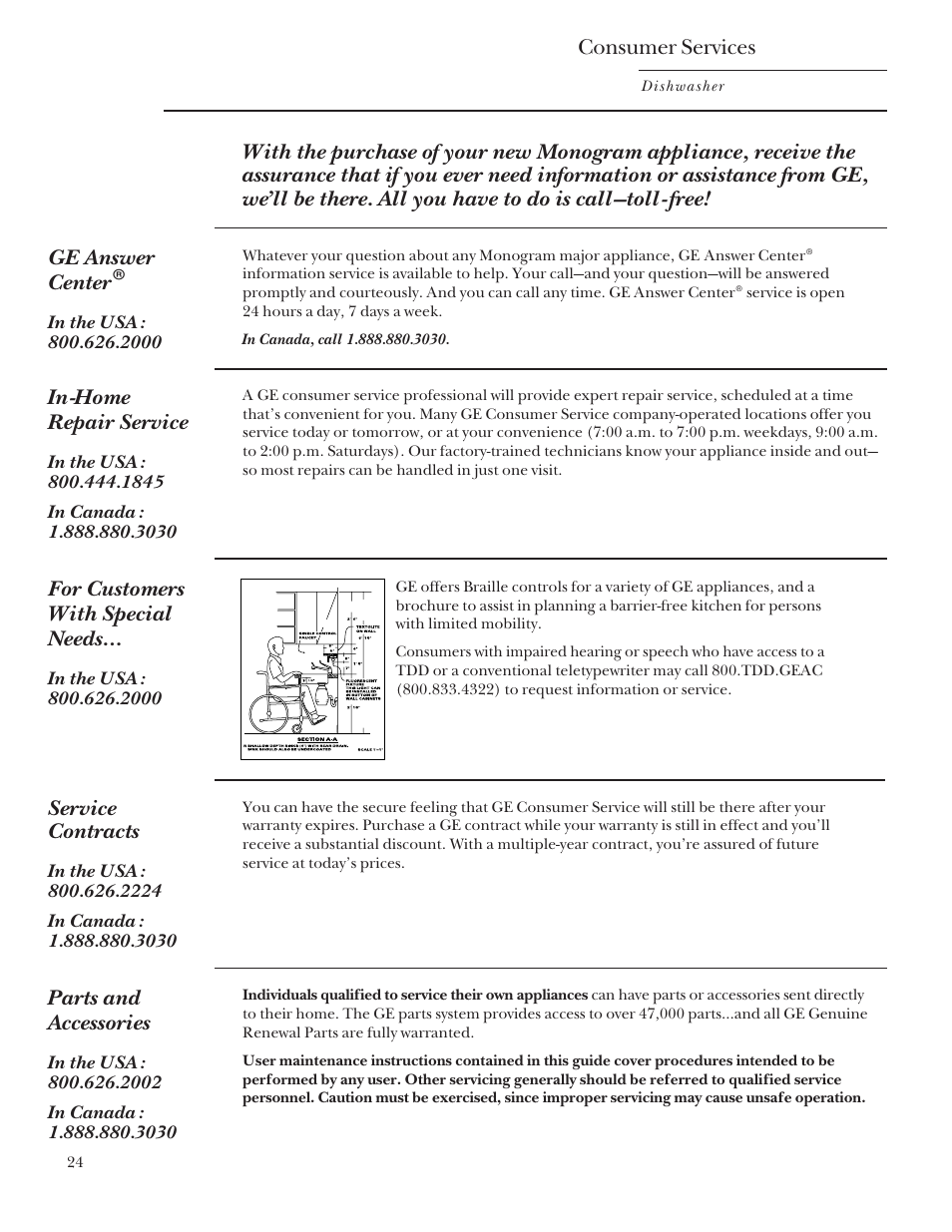 GE Monogram ZBD5700 User Manual | Page 24 / 28