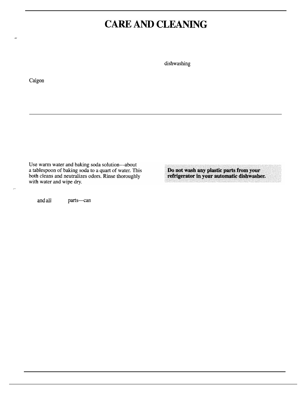 Care and cleaning, Cleaning—outside, Cleaning—inside | GE Monogram 36 User Manual | Page 13 / 24