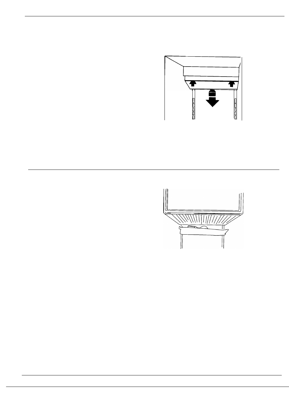 Light bulb replacement, Light bulb replacement in the freezer compartment | GE Monogram 36 User Manual | Page 15 / 24
