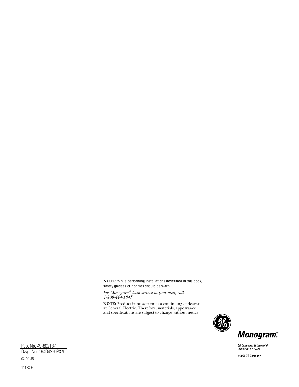 GE Monogram ZGU375NS User Manual | Page 12 / 12