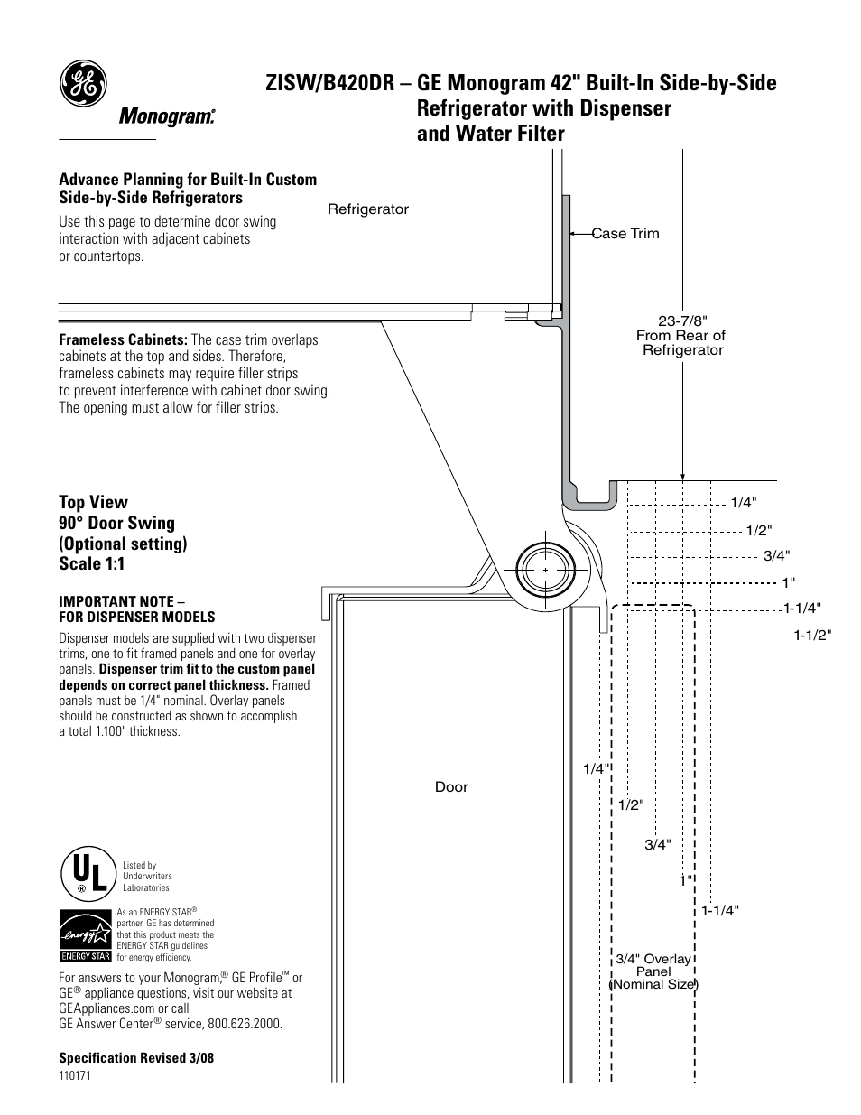 696dia6 | GE Monogram B420DR User Manual | Page 6 / 7