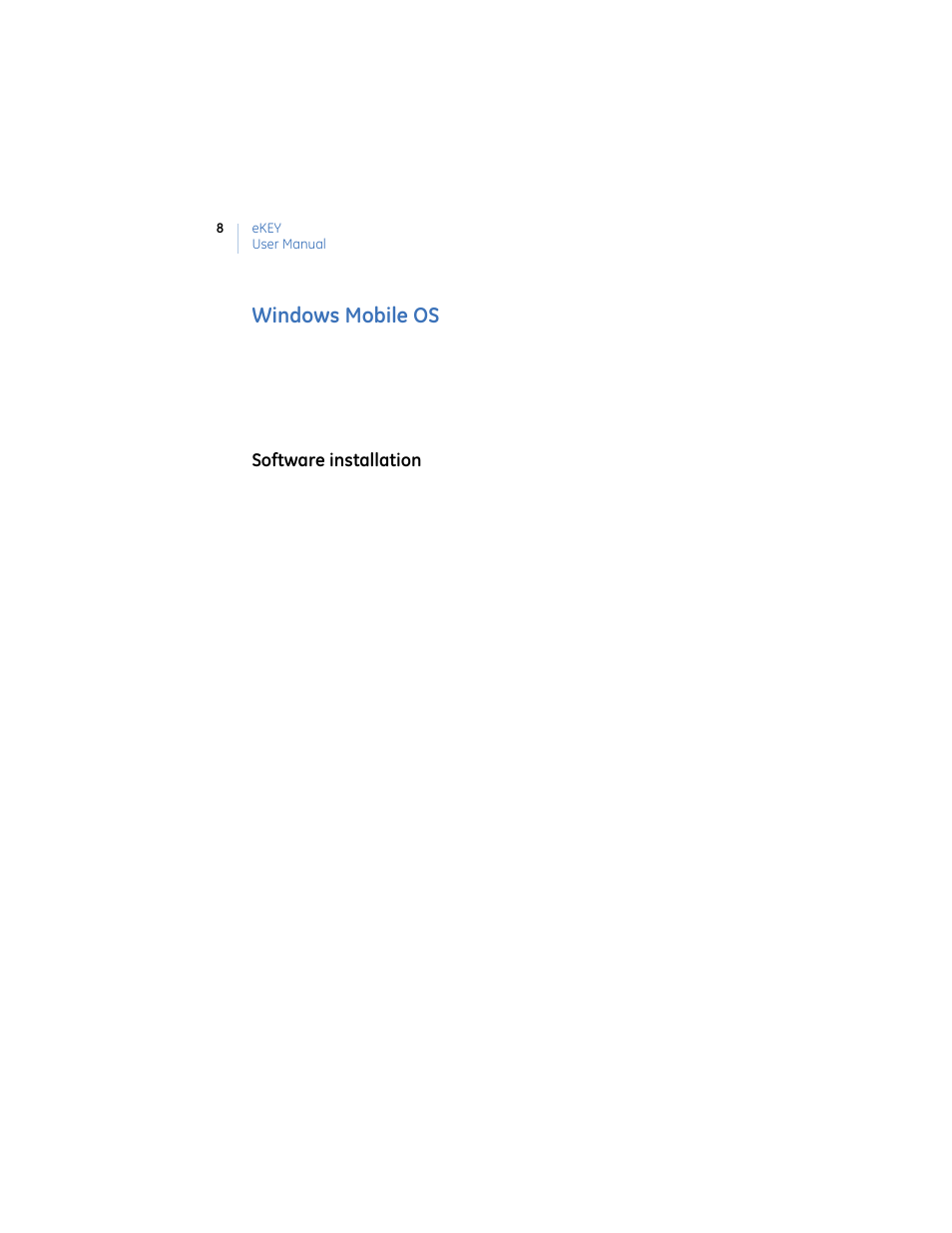 Windows mobile os | GE Monogram eKEY User Manual | Page 16 / 82