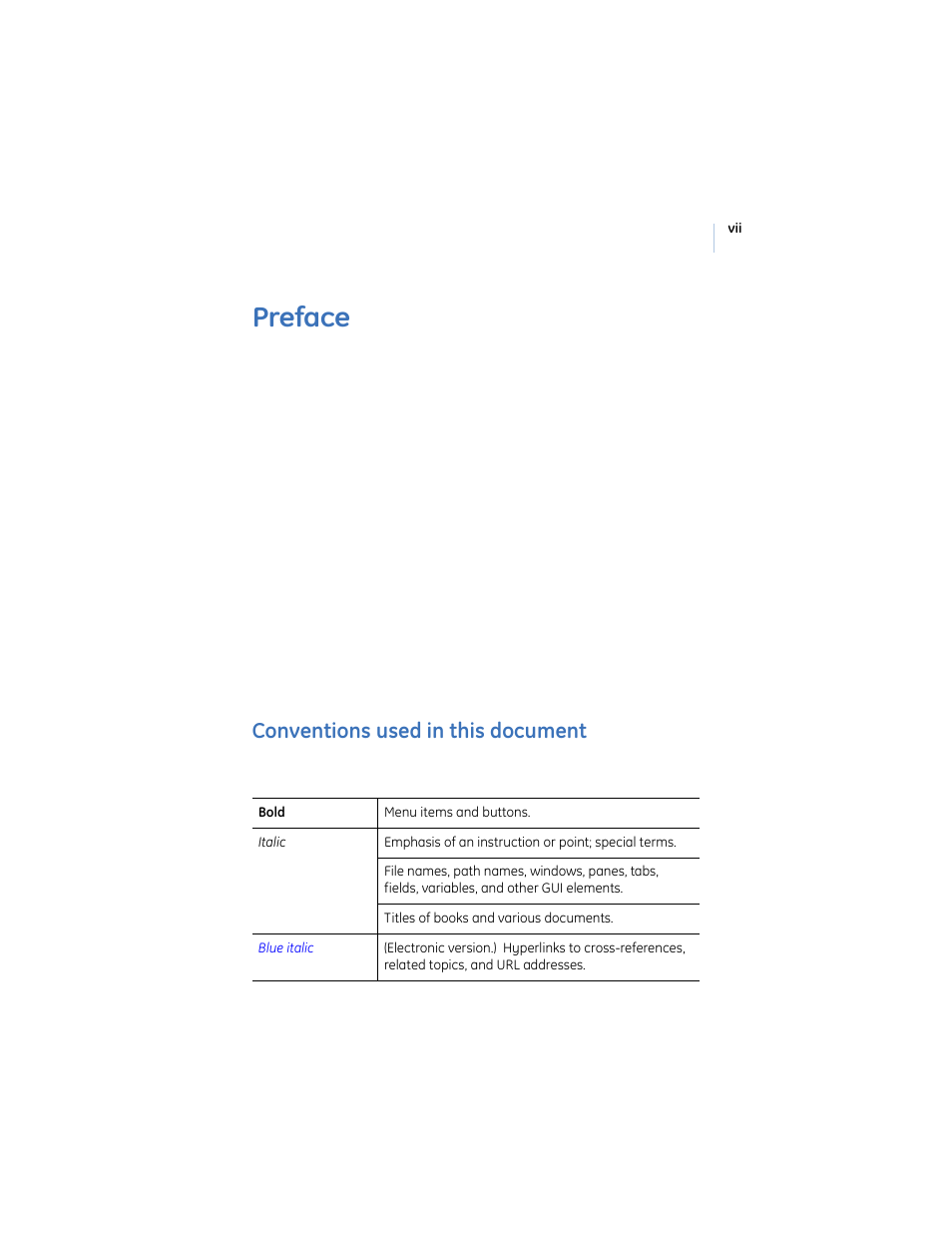 Preface, Conventions used in this document | GE Monogram eKEY User Manual | Page 7 / 82