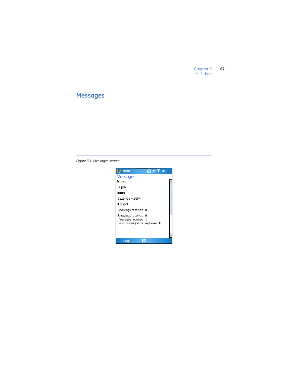 Messages | GE Monogram eKEY User Manual | Page 75 / 82