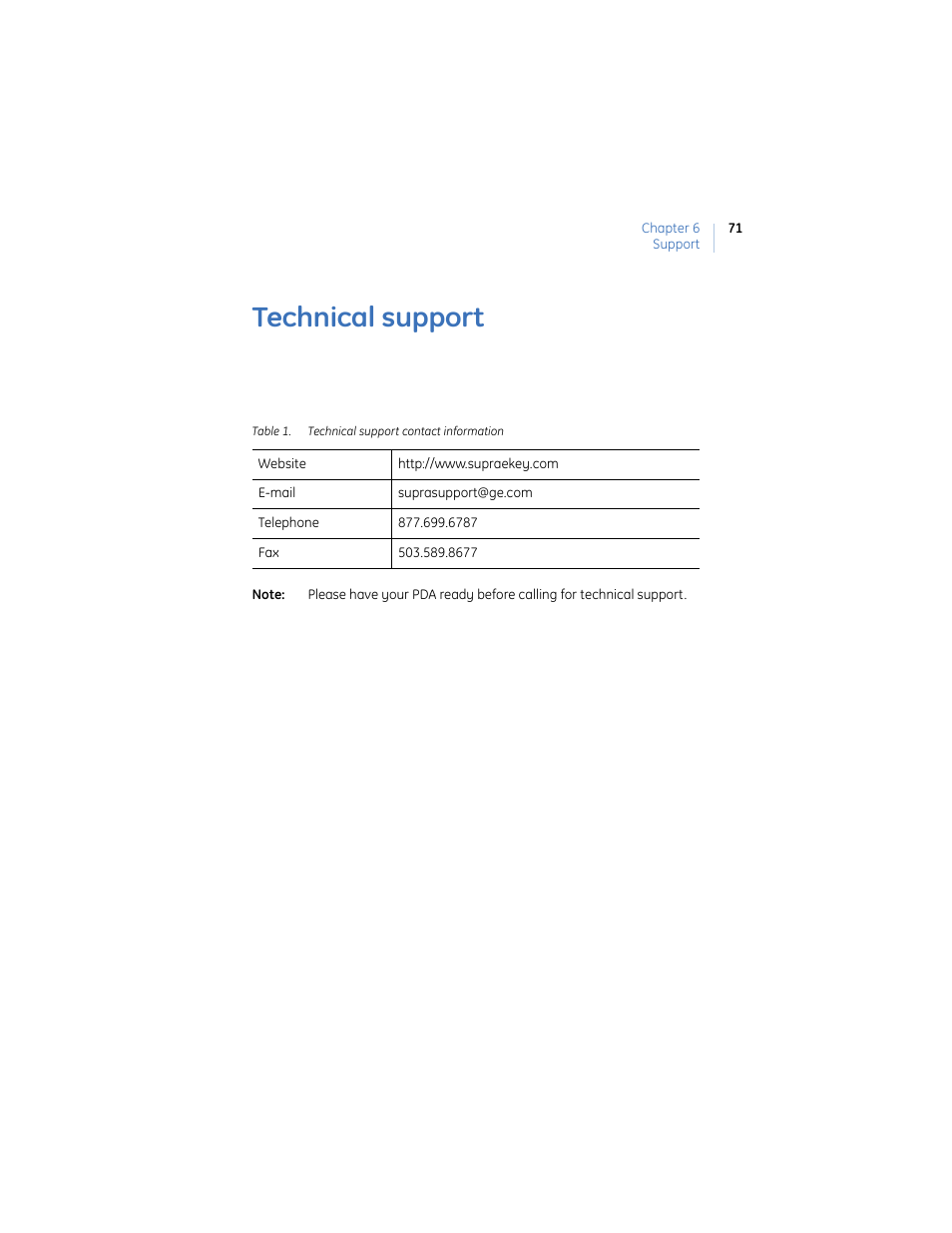 Technical support | GE Monogram eKEY User Manual | Page 79 / 82