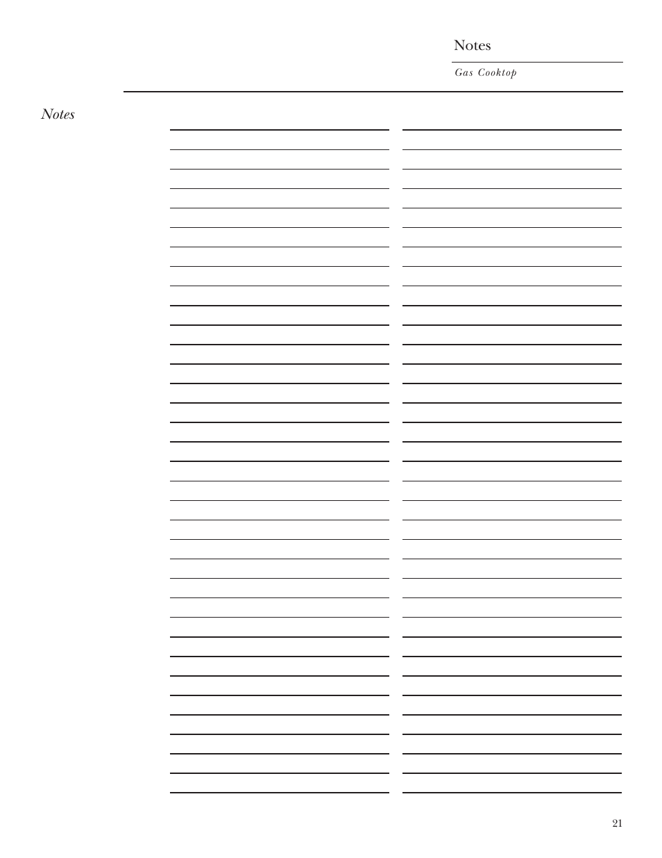 GE Monogram ZGU36K User Manual | Page 21 / 24