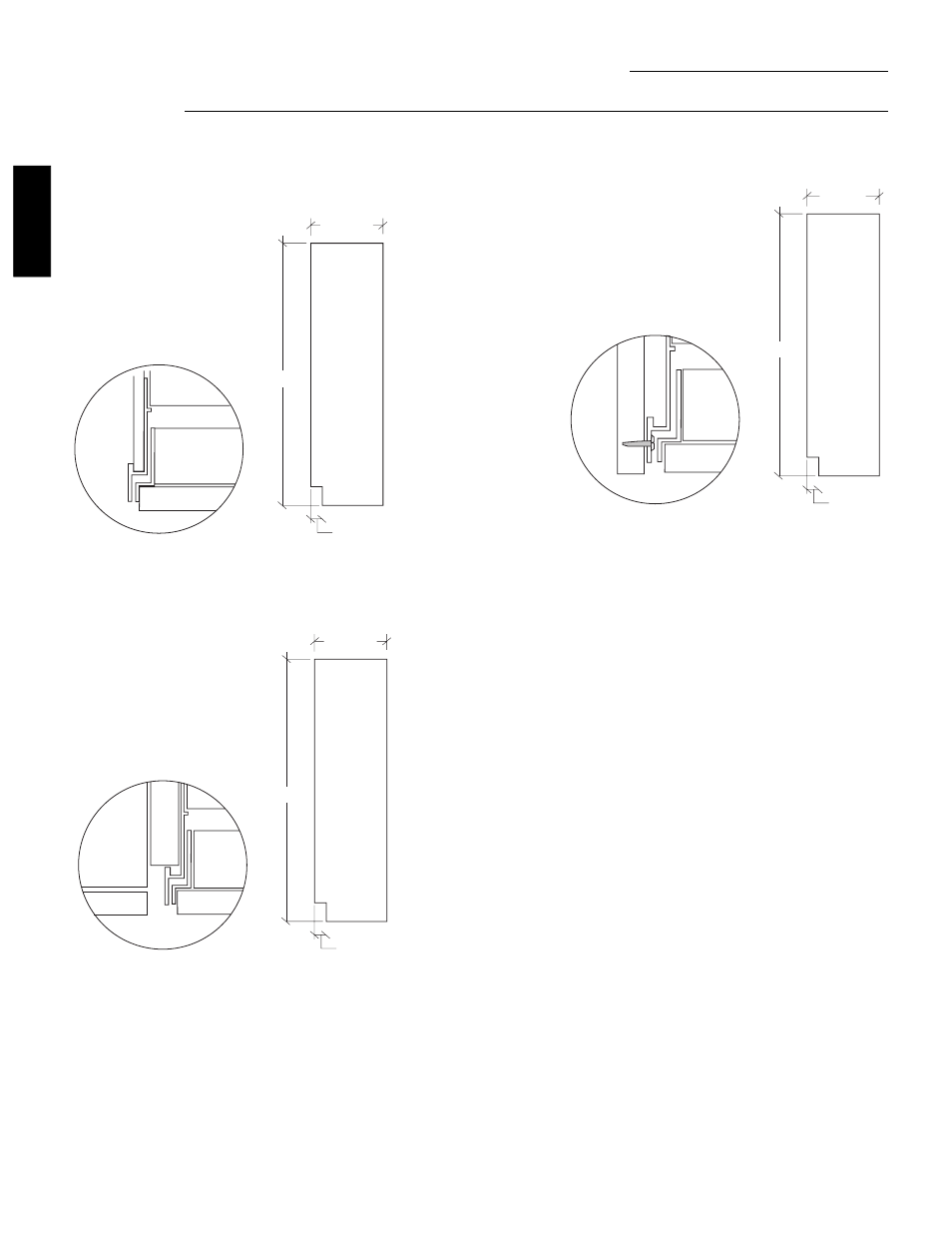 Custom panel dimensions, Side panel or filler options (not to scale) | GE Monogram ZISB42D User Manual | Page 14 / 48