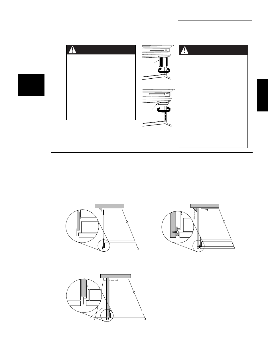 Warning, Attention, Installation | GE Monogram ZISB42D User Manual | Page 17 / 48