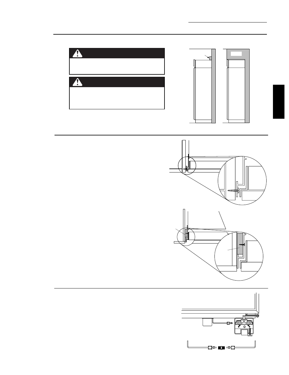 Warning, Attention, Installation | GE Monogram ZISB42D User Manual | Page 19 / 48