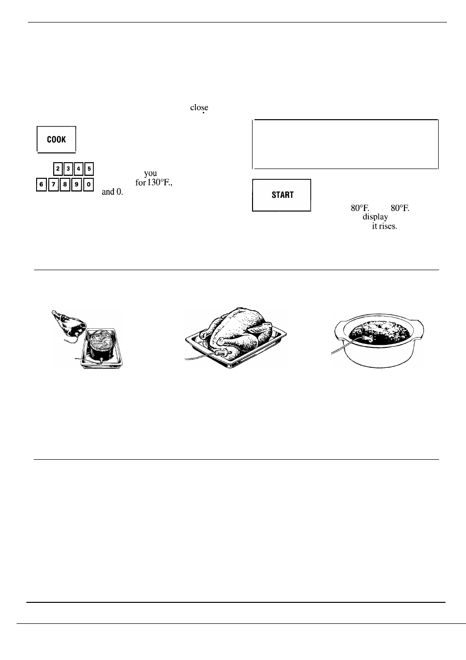 Microwave, Setting the oven controls, How to use the temperature probe | Questions and answers | GE Monogram JET343G User Manual | Page 21 / 36