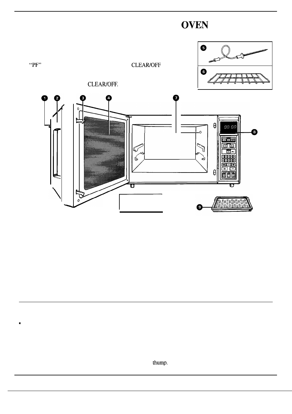 Panel , 8, Convection cooking, Features | Features of your, When you plug in the oven | GE Monogram JET343G User Manual | Page 7 / 36