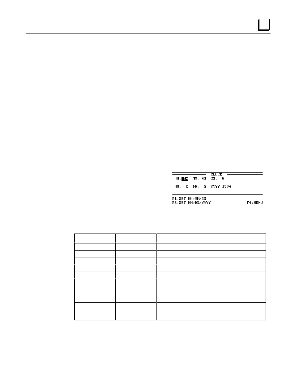 Clock picture (setting the real time clock) | GE Monogram GE Fanuc Automation GFK-1115 User Manual | Page 129 / 175