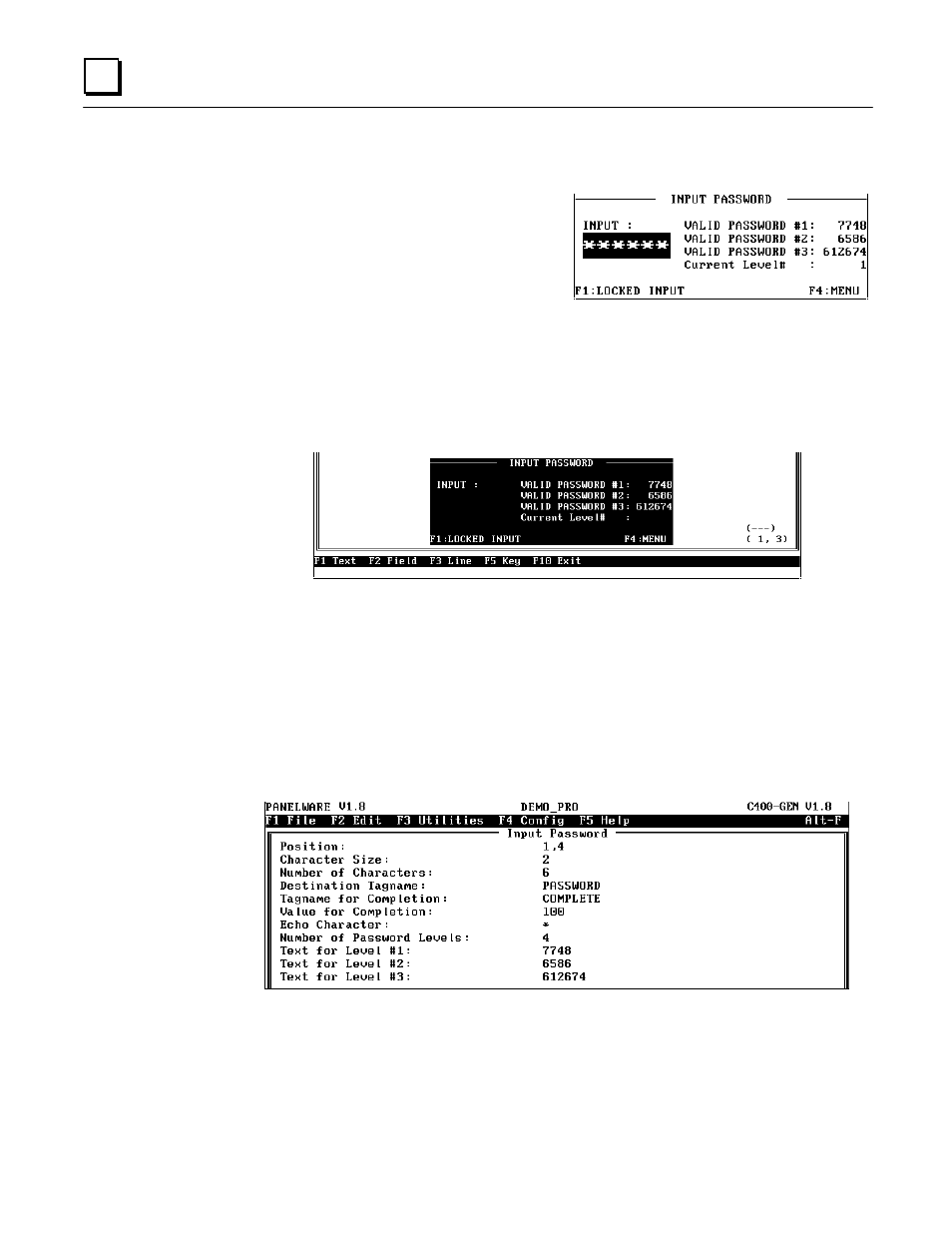 6password picture (password entry) | GE Monogram GE Fanuc Automation GFK-1115 User Manual | Page 136 / 175