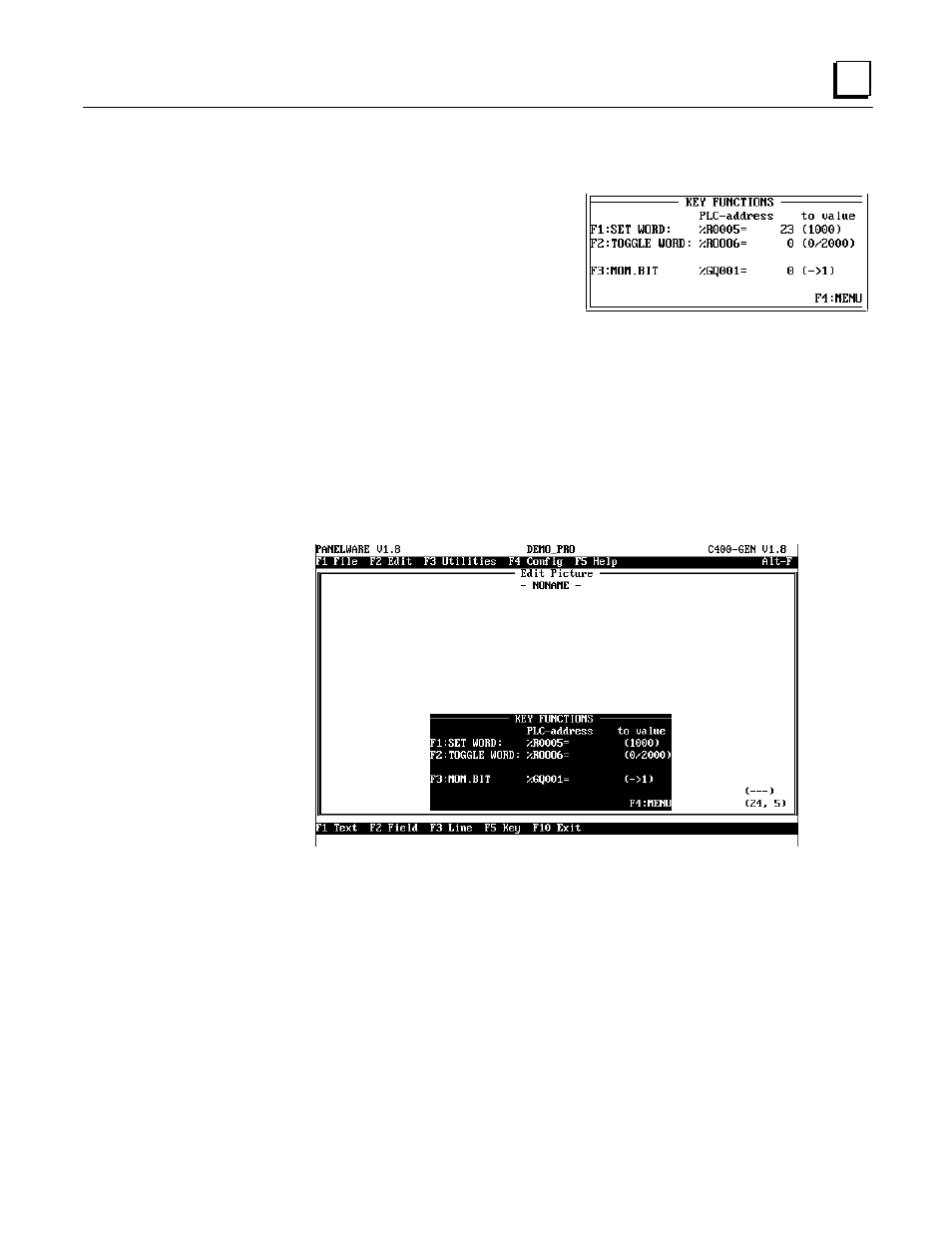 6keyfunct picture (key functions) | GE Monogram GE Fanuc Automation GFK-1115 User Manual | Page 141 / 175