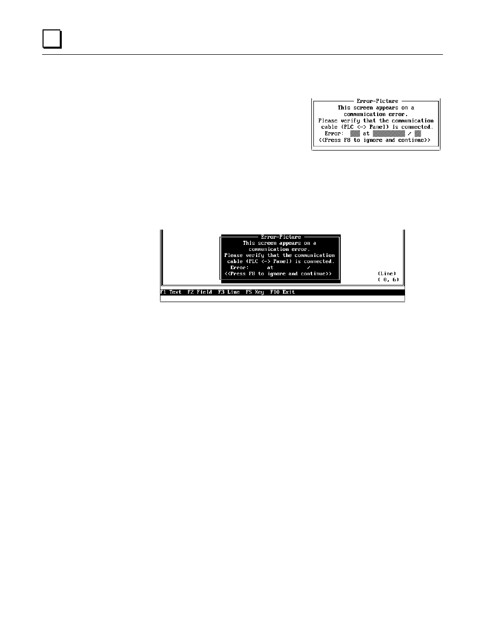 6err_pic picture (error picture) | GE Monogram GE Fanuc Automation GFK-1115 User Manual | Page 146 / 175