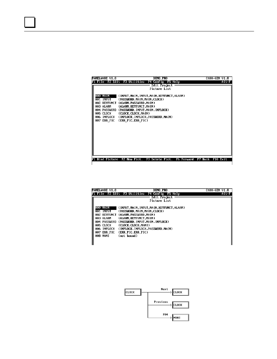 6picture directory/startup picture | GE Monogram GE Fanuc Automation GFK-1115 User Manual | Page 152 / 175