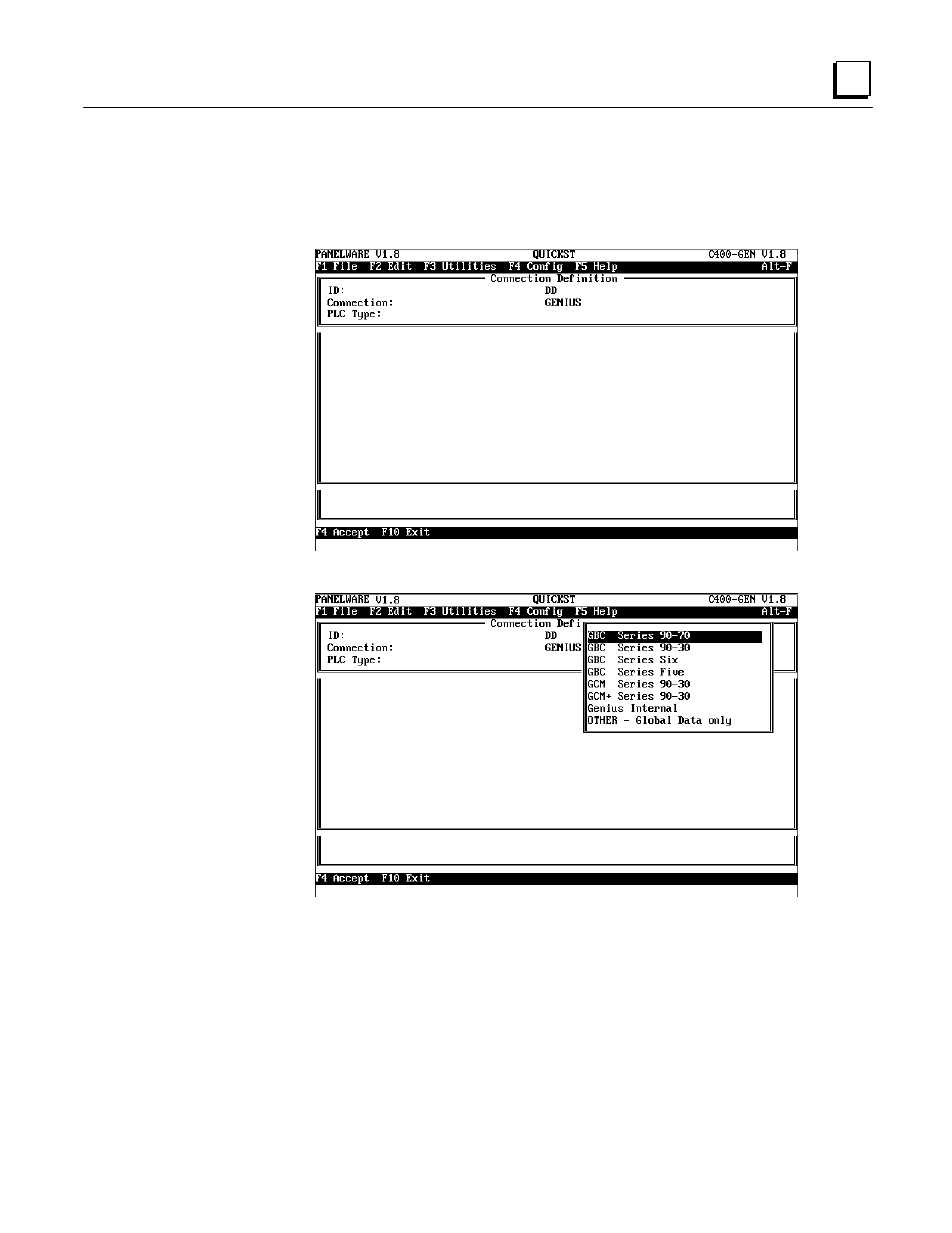 Connection to a ge fanuc plc via genius | GE Monogram GE Fanuc Automation GFK-1115 User Manual | Page 39 / 175