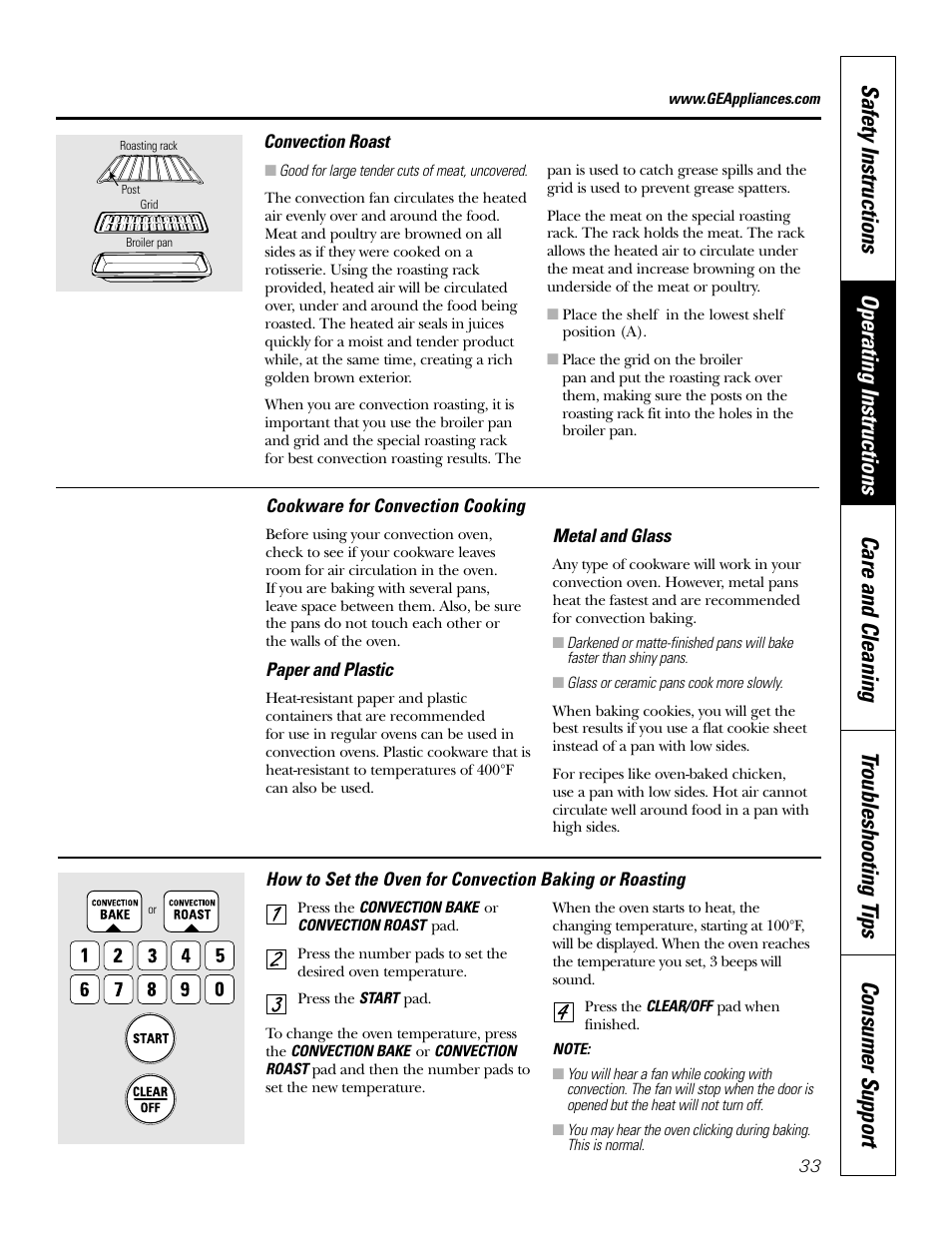 GE Monogram JT965 User Manual | Page 33 / 52