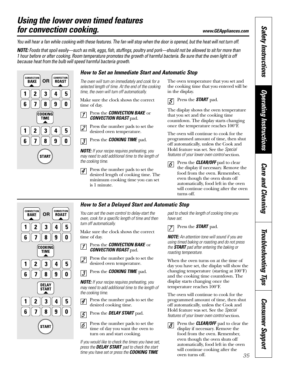 GE Monogram JT965 User Manual | Page 35 / 52