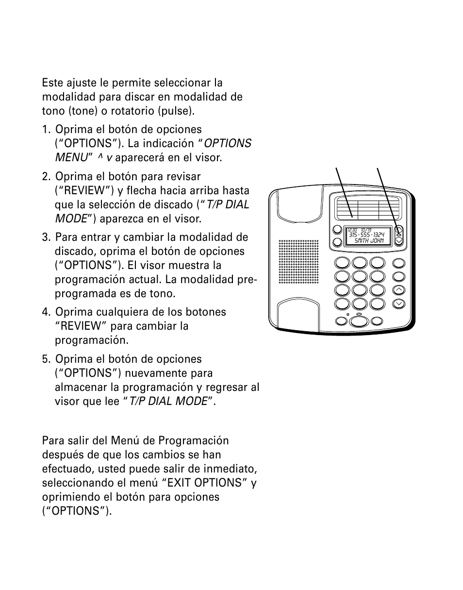 Para programar la modalidad p ara marcar, Para salir de programacion, Rogramar | Odalidad, Arcar, Alir, Rogramacion, Para | GE Monogram 29391 User Manual | Page 50 / 72